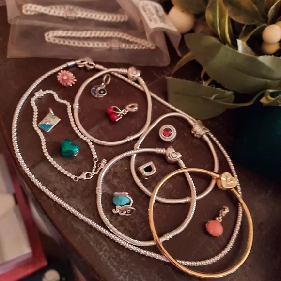 Pandora Silver and Gold Bracelets with Vibrant Charms For MICHSAZ - Picture 5 of 5